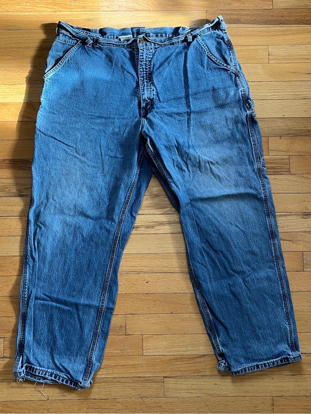 VTG Carhartt B13 DST Relaxed Carpenter Jeans Distressed Workwear Dungarees Y2K